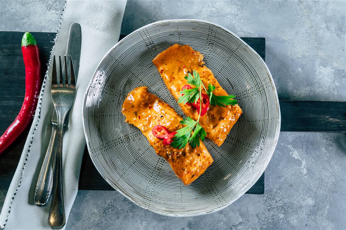 Mexican salmon fillet