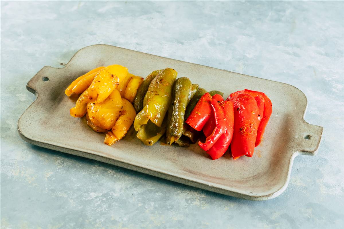 Antipasti-style yellow pepper