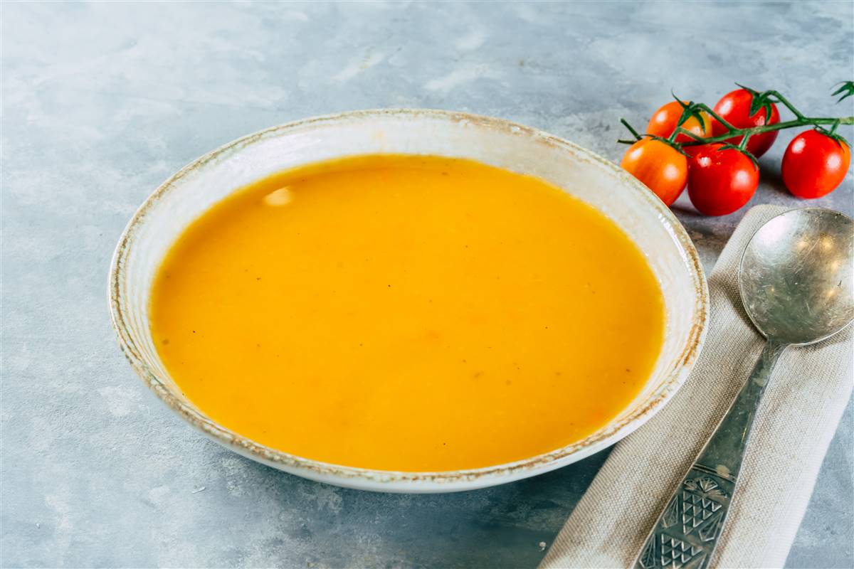 Orange vegetable soup