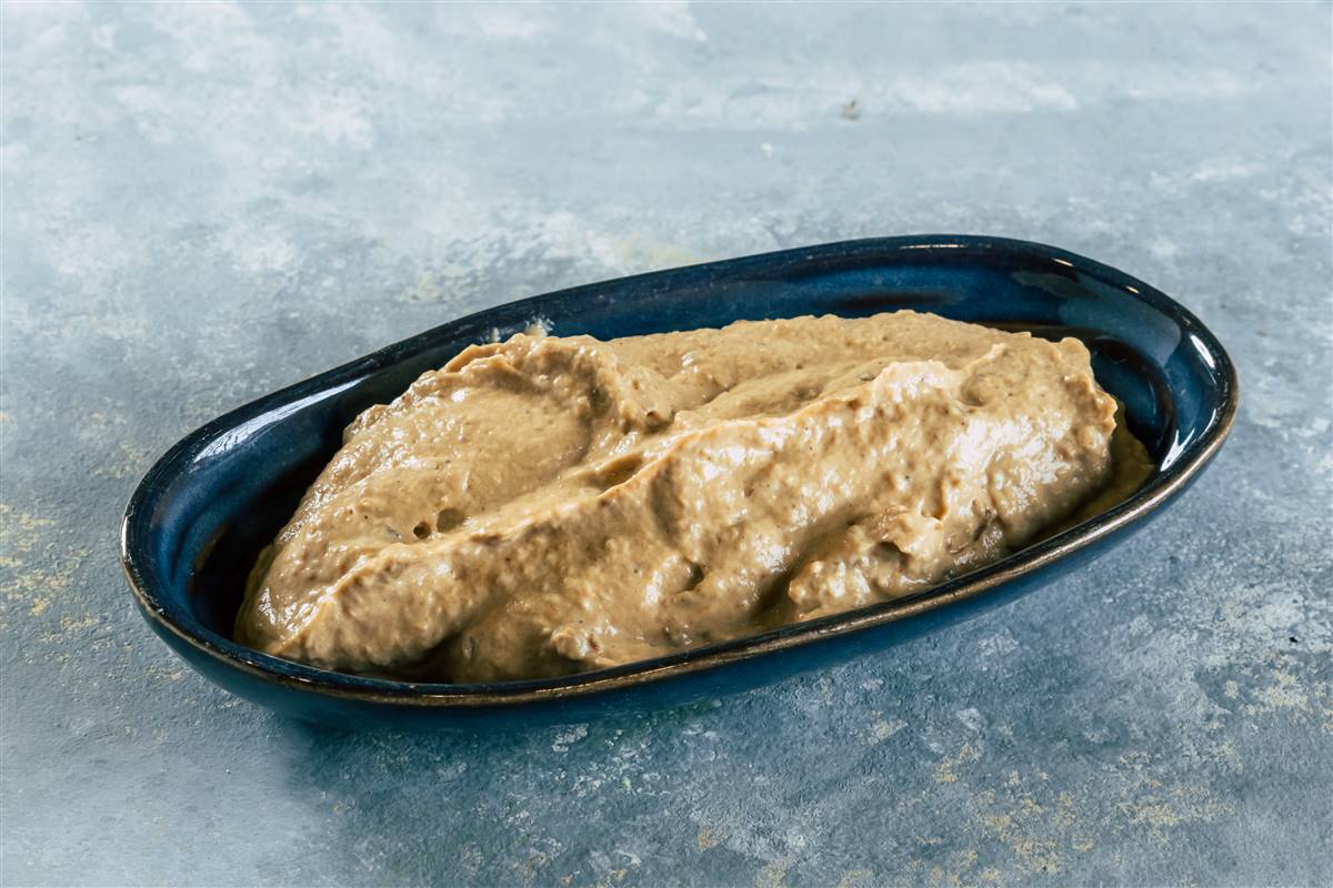 Liver-flavored eggplant spread
