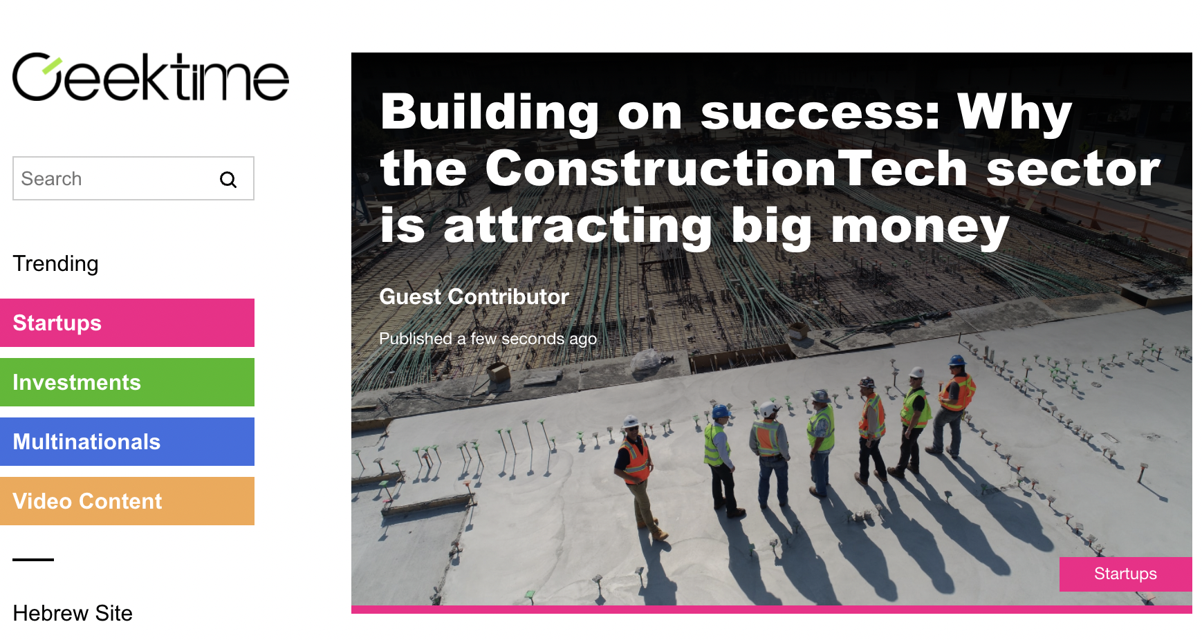 Building on success: Why the ConstructionTech sector is attracting big money