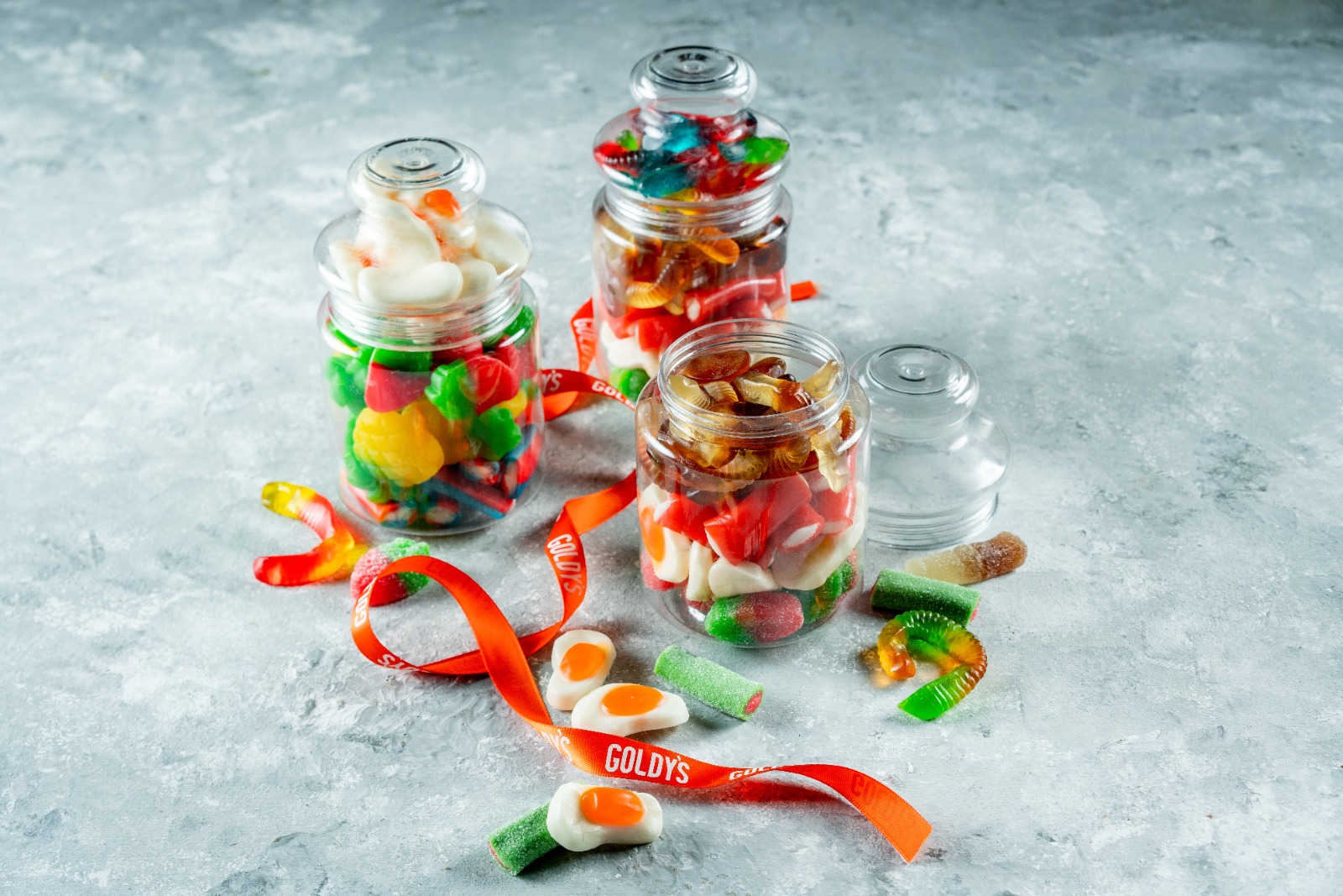 Mix jellies & licorice in a jar