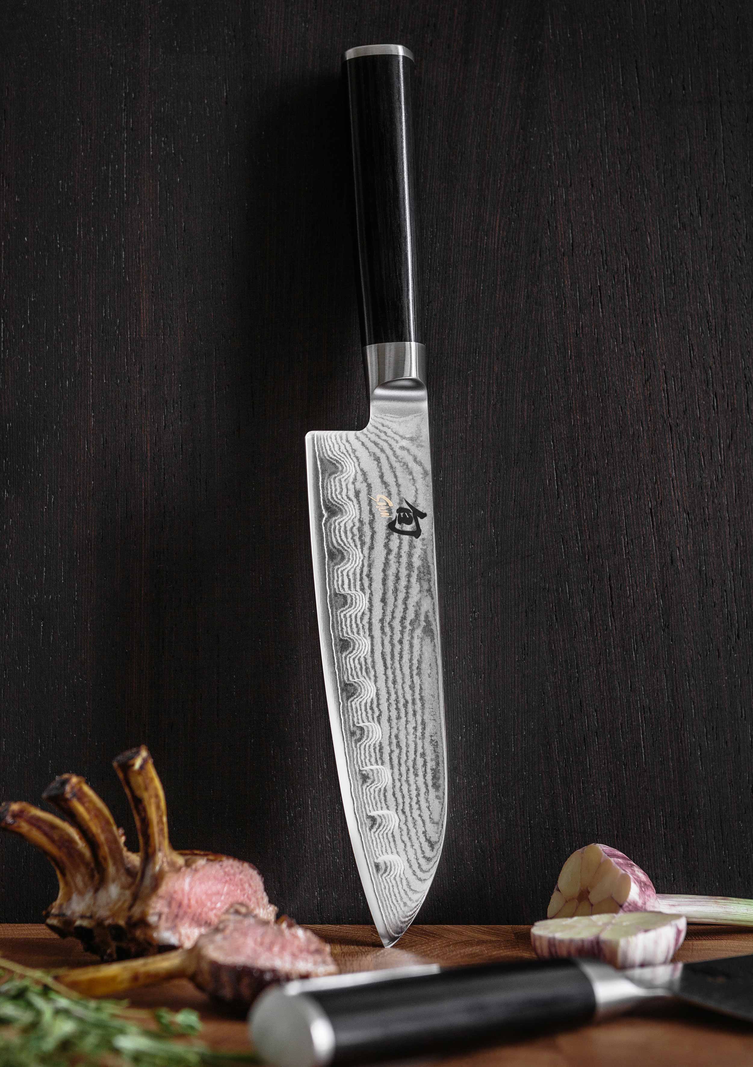 סכין סנטוקו חריצים 18 ס"מ KAI | Shun Classic