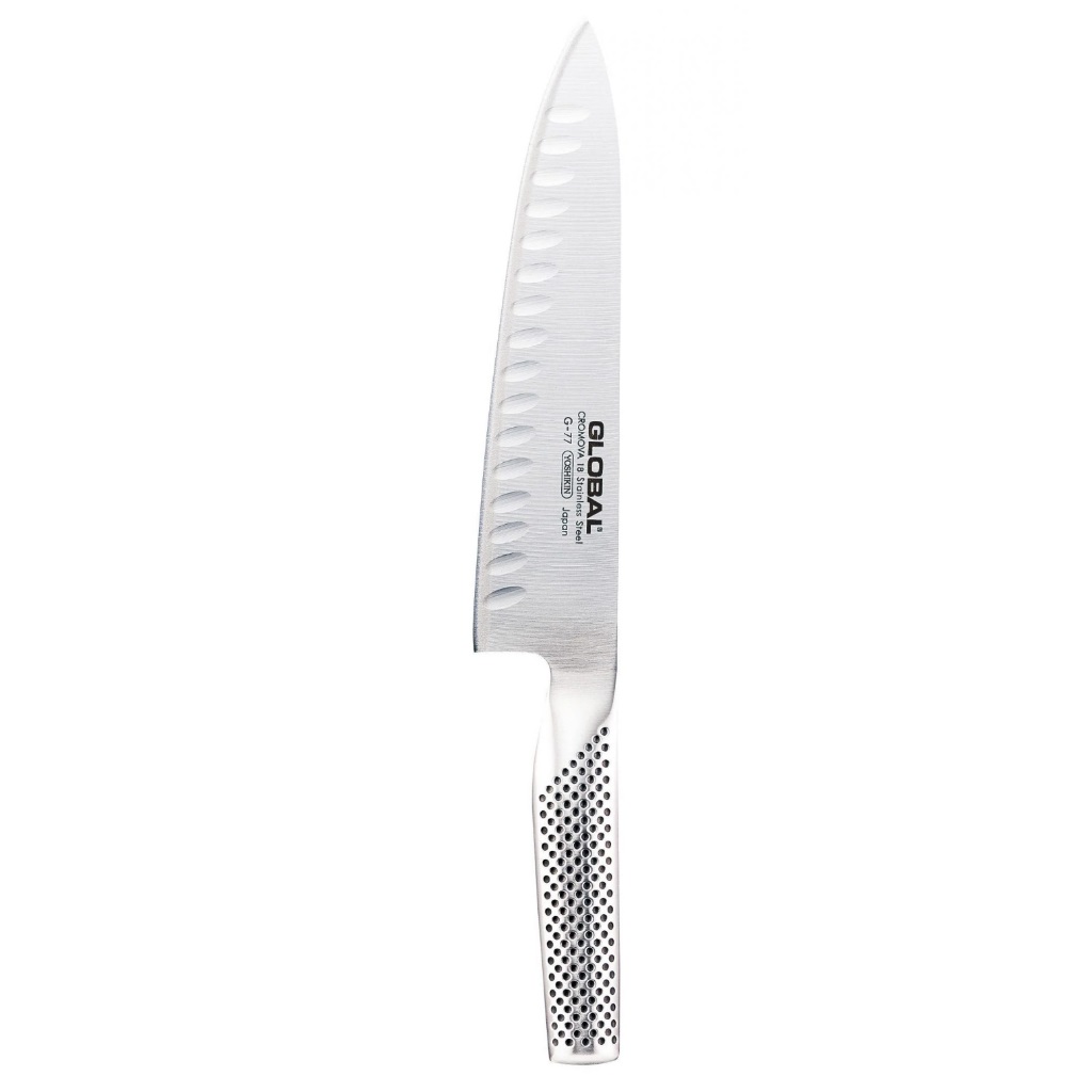 סכין שף חריצים 20 ס"מ GLOBAL | G-77