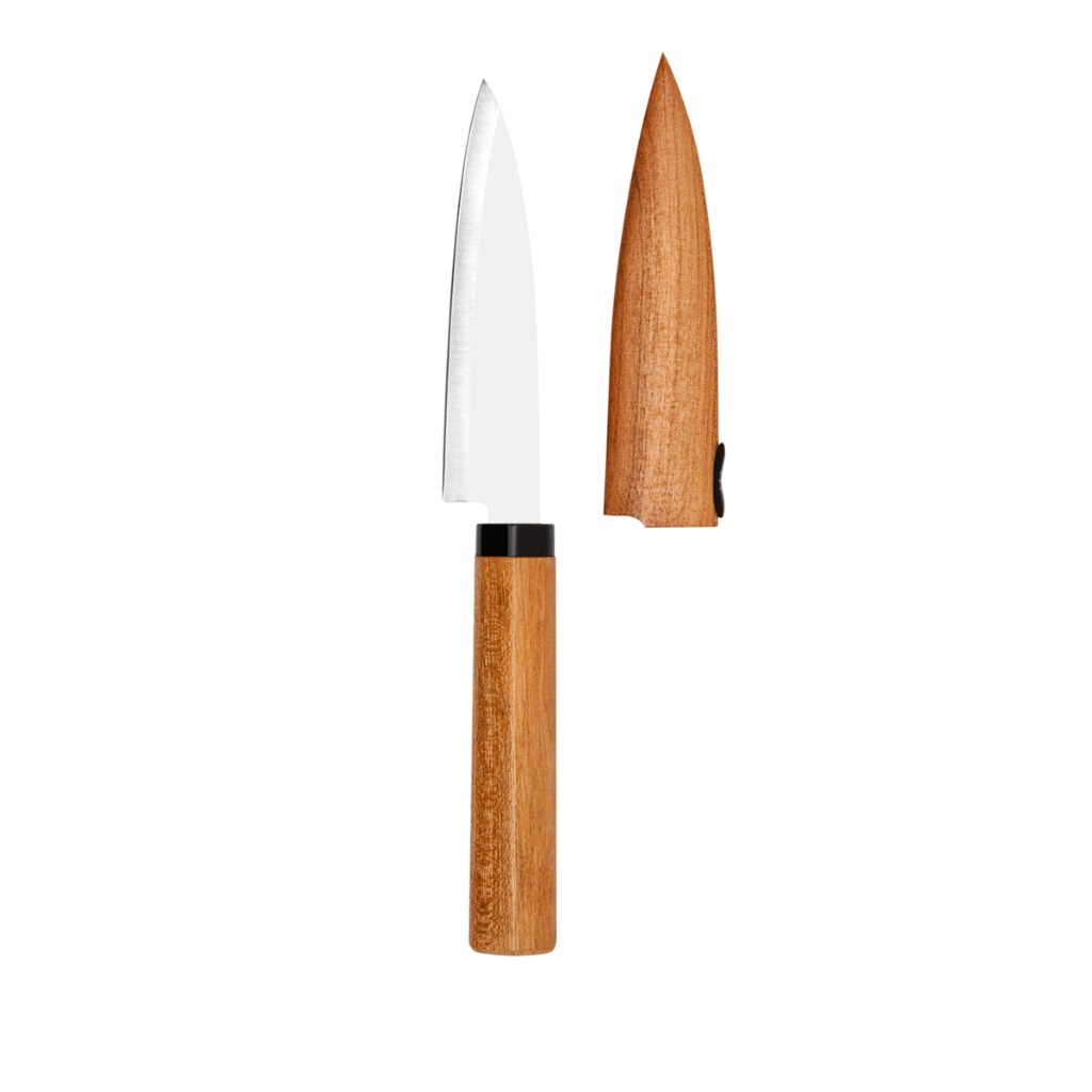 סכין Outdoor עם כיסוי מעץ 9.5 ס"מ | KAI