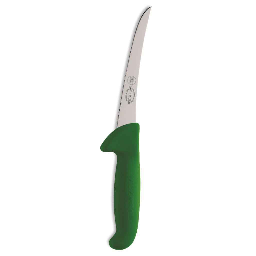 סכין פירוק מעוגלת 15 ס"מ ידית ירוקה DICK | Ergo Grip