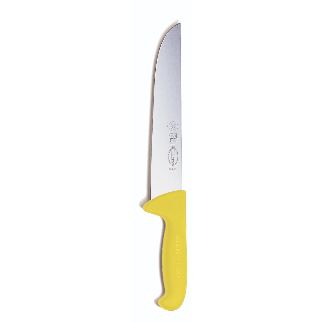 סכין בשר רחבה 26 ס"מ ידית צהובה DICK | ErgoGrip