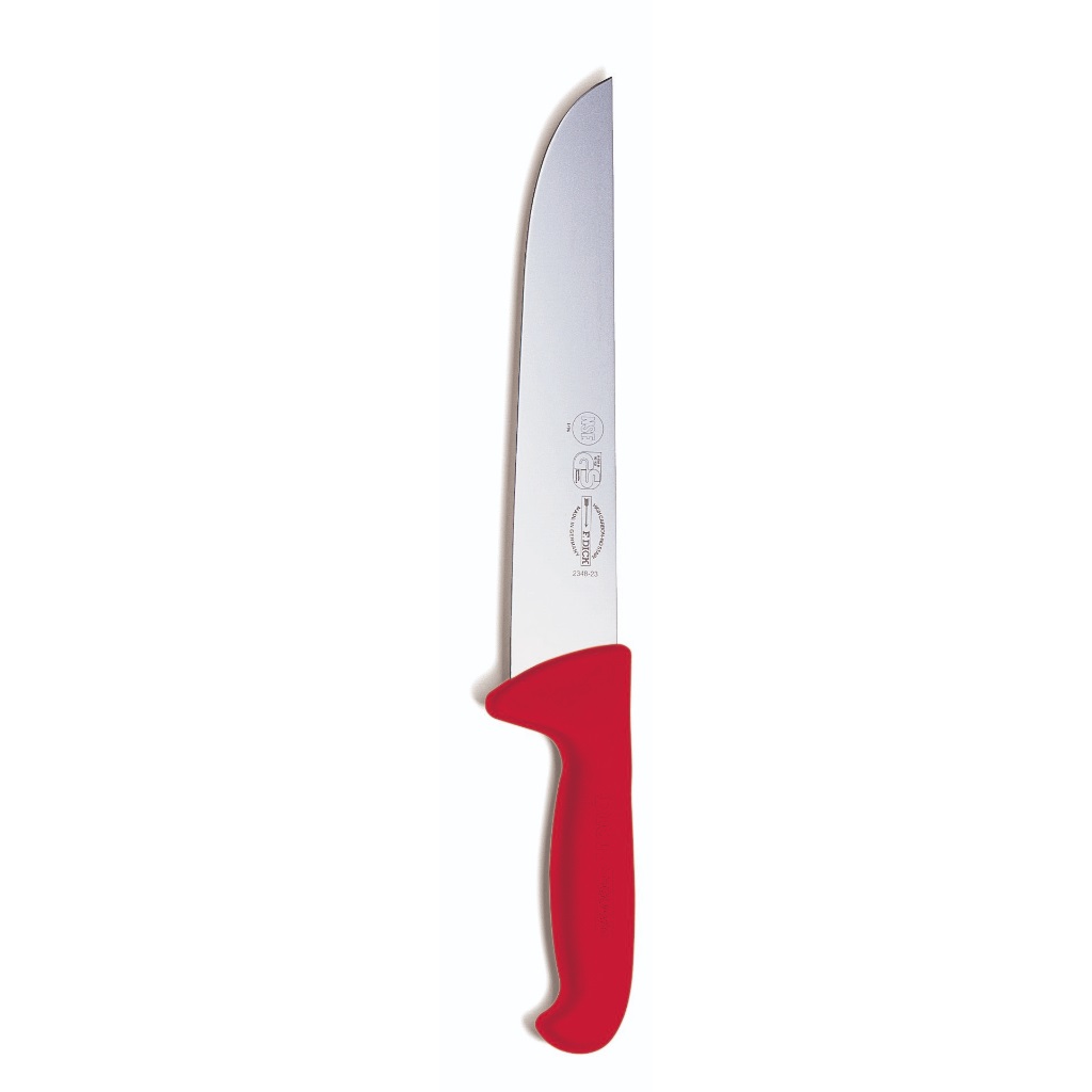 סכין בשר רחבה 26 ס"מ ידית אדומה DICK | ErgoGrip