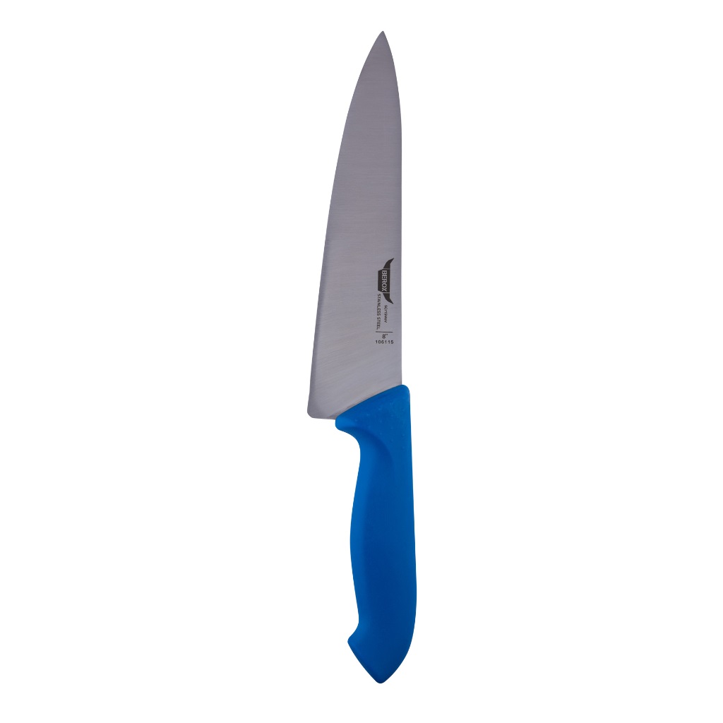 סכין שף 21 ס"מ ידית פלסטיק כחולה | BEROX