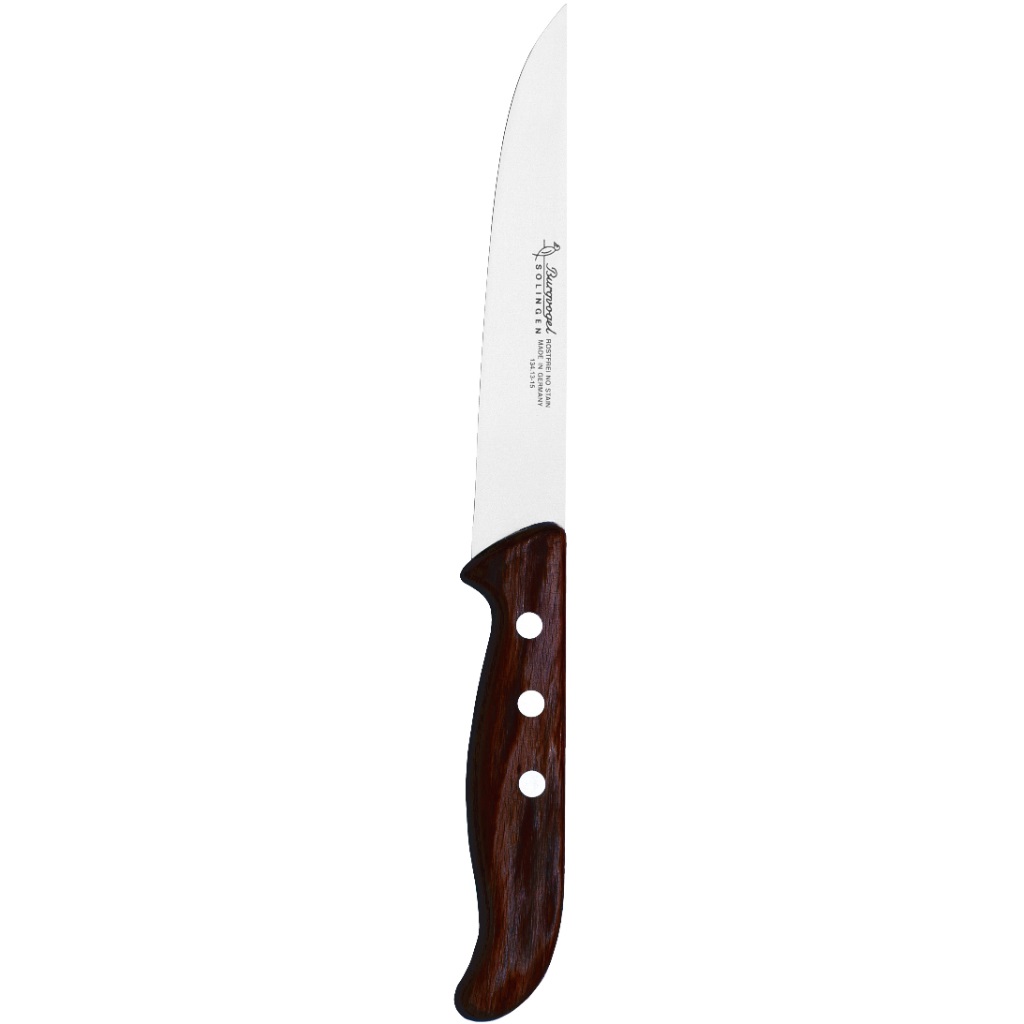 סכין בשר ידית עץ 15 ס"מ PAKKAWOOD BROWN | BV