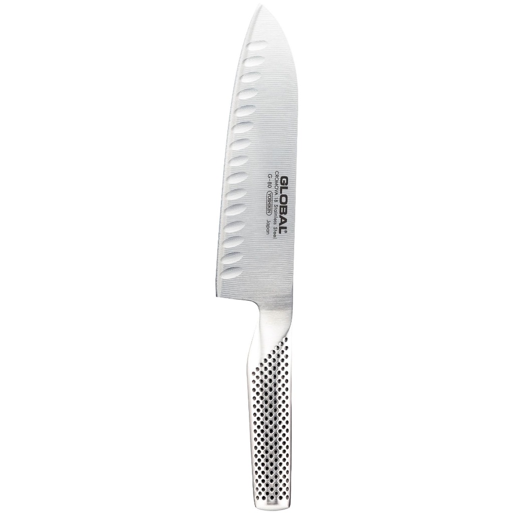 סכין סנטוקו חריצים 18 ס"מ GLOBAL | G-80