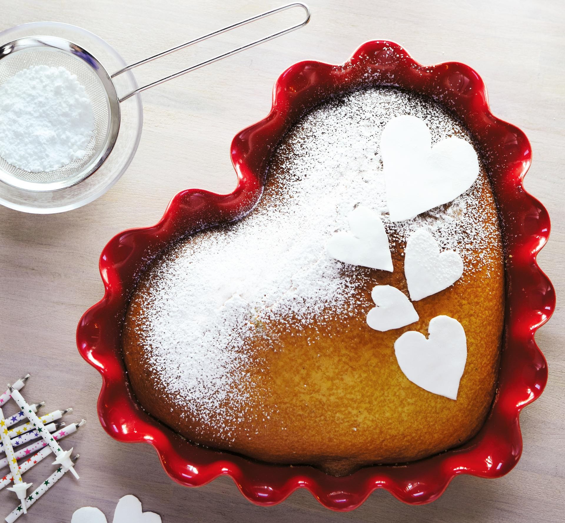 תבנית עוגה מקרמיקה בצורת לב