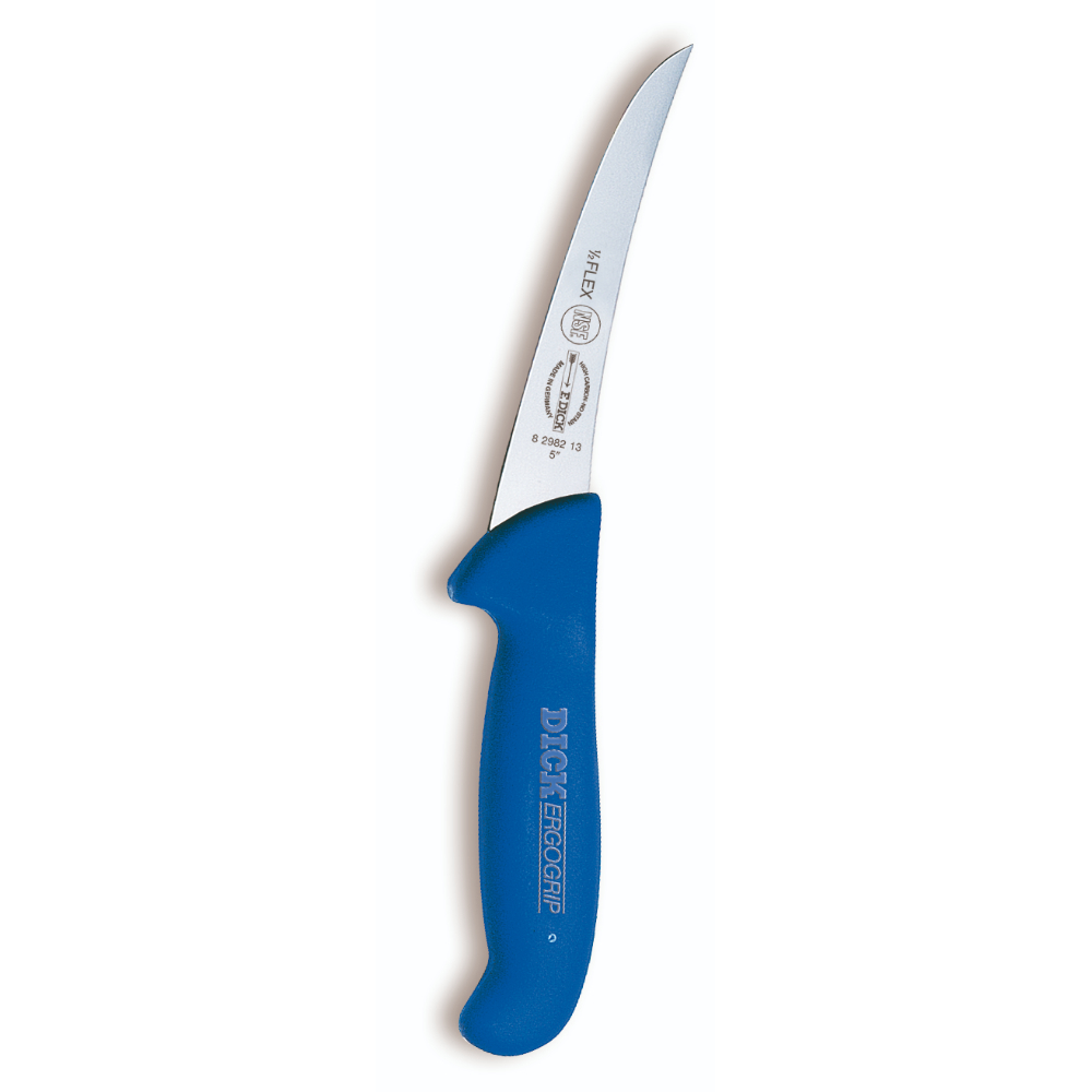 סכין פירוק מעוגלת 13 ס"מ כחולה DICK Ergo Grip
